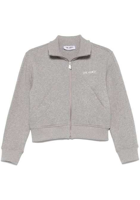 Felpa con zip in grigio The Attico - donna THE ATTICO | 250WCF00022JJF003AA183